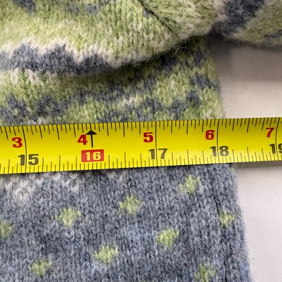 Vintage Susan Bristol 100% Wool Hook & Eye Sweater Small Green - Picture 4 of 7